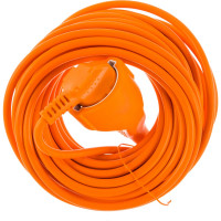 Удлинитель-шнур с 1-й розеткой с заземлением Electraline, с защитой от детей 10м 01640