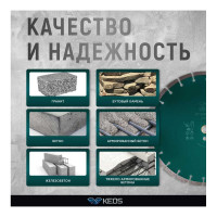 Диск алмазный Standart по бетону (350х25.4/20) для резчиков KEOS DBS02.350