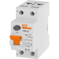 Устройство защитного отключения TDM ELECTRIC ВД1-63 2Р 100А 300мА SQ0203-0024