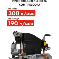 Масляный поршневой компрессор QUATTRO ELEMENTI VENTO-24 770-247