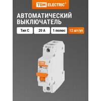 Автоматический выключатель ВА47-29 (1Р; 20 А; 4.5 кА; С) TDM ELECTRIC SQ0206-0075