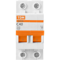 Автоматический выключатель TDM ELECTRIC ВА47-63 2Р 40А SQ0218-0014