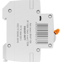 Автоматический выключатель TDM ELECTRIC ВА47-100 3Р 100А 10кА С SQ0207-0077
