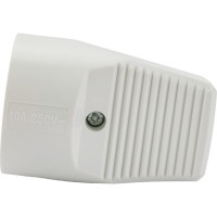 Розетка штепсельная, кабельная без заземления 10А, белая TDM ELECTRIC SQ1806-0029