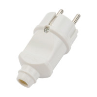 Прямая вилка, белая TDM ELECTRIC SQ1806-0003