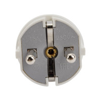 Прямая вилка, белая TDM ELECTRIC SQ1806-0003