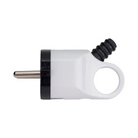 Угловая вилка с ушком, белая TDM ELECTRIC SQ1806-0005