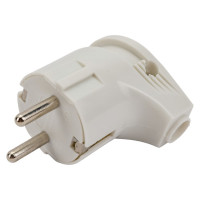 Угловая вилка, белая TDM ELECTRIC SQ1806-0007