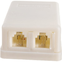 Телефонная розетка TDM ELECTRIC 2x6Р-4С SQ1809-0002