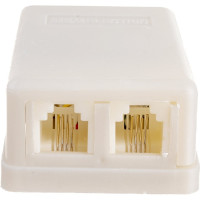 Телефонная розетка TDM ELECTRIC 2x6Р-4С SQ1809-0002