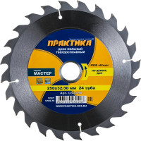 Диск пильный по дереву (250х32/30 мм; Z24) ПРАКТИКА 030-498