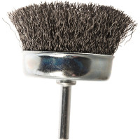 Кордщетка чашеобразная мягкая (75 мм) для дрели ПРАКТИКА 032-584