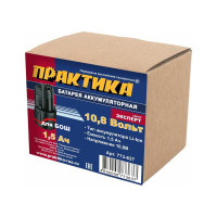 Аккумулятор (10.8 В; 1.5 А*ч; LiION) для инструментов BOSCH коробка ПРАКТИКА 773-637