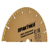 Диск алмазный сегментный Эксперт-Универсал (230х22.2 мм) ПРАКТИКА 774-917