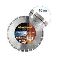 Диск алмазный сегментный Лазер-45 по бетону (400х25.4 мм) ПРАКТИКА 030-092