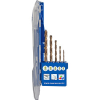 Набор сверл по металлу Эксперт кобальтовые (5 шт; 2-6 мм) ПРАКТИКА 640-254