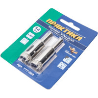 Коронка алмазная по стеклу и керамике (2 шт; 14 мм) ПРАКТИКА 777-260