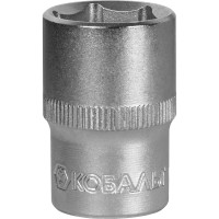 Торцевая головка КОБАЛЬТ 1/2, 19мм, Cr-V 643-125