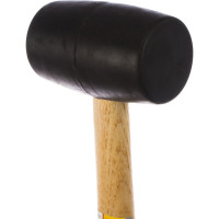 Резиновая киянка TOPEX с деревянной рукояткой 50 мм, 340 г 02A343