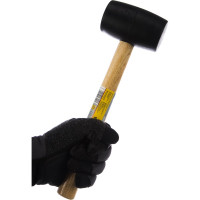 Резиновая киянка TOPEX с деревянной рукояткой 50 мм, 340 г 02A343