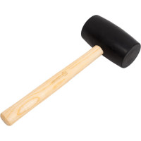 Резиновая киянка TOPEX с деревянной рукояткой 72 мм, 900 г 02A347