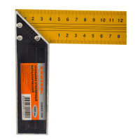 Столярный металлический угольник желтый, 500 мм SANTOOL 050401-500