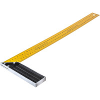 Столярный металлический угольник желтый, 500 мм SANTOOL 050401-500