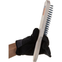 Шестирядная металлическая щетка с деревянной ручкой SANTOOL 060101-006
