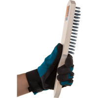 Шестирядная металлическая щетка с деревянной ручкой SANTOOL 060101-006