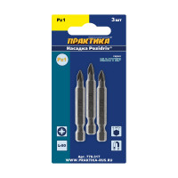 Бита PZ-1 Мастер (3 шт; 50 мм) ПРАКТИКА 776-317