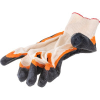 Перчатки Stayer Эксперт 2 трикотажные, двойная обливная ладонь из латекса, х/б, 13 класс, L-XL, 10 пар 11409-H10