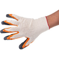 Перчатки Stayer Эксперт 2 трикотажные, двойная обливная ладонь из латекса, х/б, 13 класс, L-XL, 10 пар 11409-H10