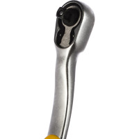 Изогнутая трещотка для торцовых головок 1/4, Сr-V, 72 зубца Kraftool PRO 27795-1/4_z02