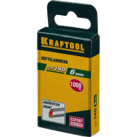 Скобы для степлера KRAFTOOL тип 140 (G/11/57) , калибр 20GA, 6мм, 1000шт 31680-06