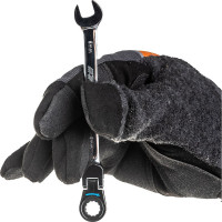 Набор комбинированных трещоточных ключей с подвижной головкой JTC 8-19 мм 14 предметов 1-K6142