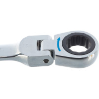 Комбинированный трещоточный ключ с подвижной головкой JTC 13 мм 1/12/120-3453