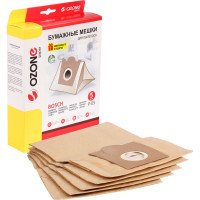 Мешки-пылесборники оригинальные бумажные OZONE (5 шт.) Bosch/Siemens Typ E,D,F,G P-05