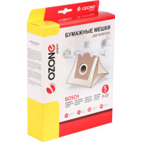 Мешки-пылесборники оригинальные бумажные OZONE (5 шт.) Bosch/Siemens Typ E,D,F,G P-05