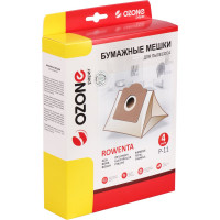 Мешки-пылесборники оригинальные бумажные OZONE (4 шт.) тип Rowenta ZR 815 Multicraft P-11