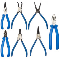 Набор съемников стопорных колец, плоскогубцев и бокорезов KING TONY 7 предметов 9-40207GP