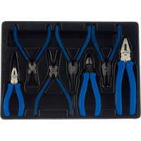 Набор съемников стопорных колец, плоскогубцев и бокорезов KING TONY 7 предметов 9-40207GP