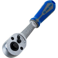 Трещотка KING TONY 1/4", 134 мм, 24 зубца, флажковая с кнопкой, фиксатор 2771-55G