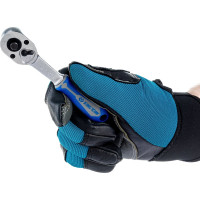 Трещотка KING TONY 1/4", 134 мм, 24 зубца, флажковая с кнопкой, фиксатор 2771-55G