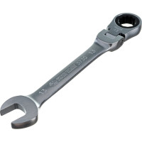 Трещоточный комбинированный ключ с шарниром 13мм KING TONY 373013M