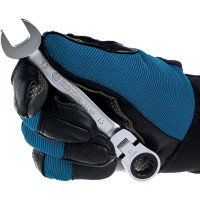 Трещоточный комбинированный ключ с шарниром 13мм KING TONY 373013M