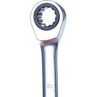 Трещоточный комбинированный ключ 8мм KING TONY 373108M