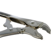 Зажим с фиксатором и закругленными губками 180мм KING TONY 6011-07R