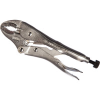 Зажим с фиксатором и закругленными губками 180мм KING TONY 6011-07R