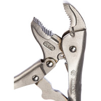 Зажим с фиксатором и закругленными губками 180мм KING TONY 6011-07R