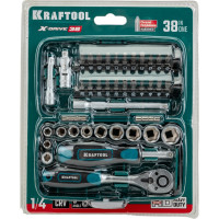 Универсальный набор инструмента KRAFTOOL Universal-38 1/4", 38 предметов 27970-H38